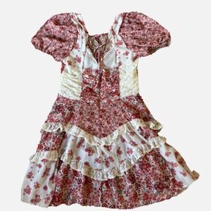 Altar’d State IVORY/RUST Mini Dress